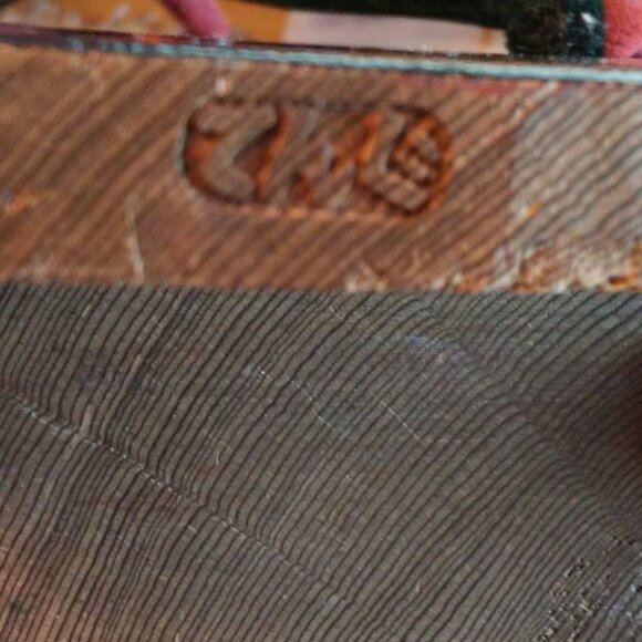 Vtg Japanese Shoes Traditional Geisha Geta Sandals Lacquered Wood Shinsaibashi - Picture 12 of 12